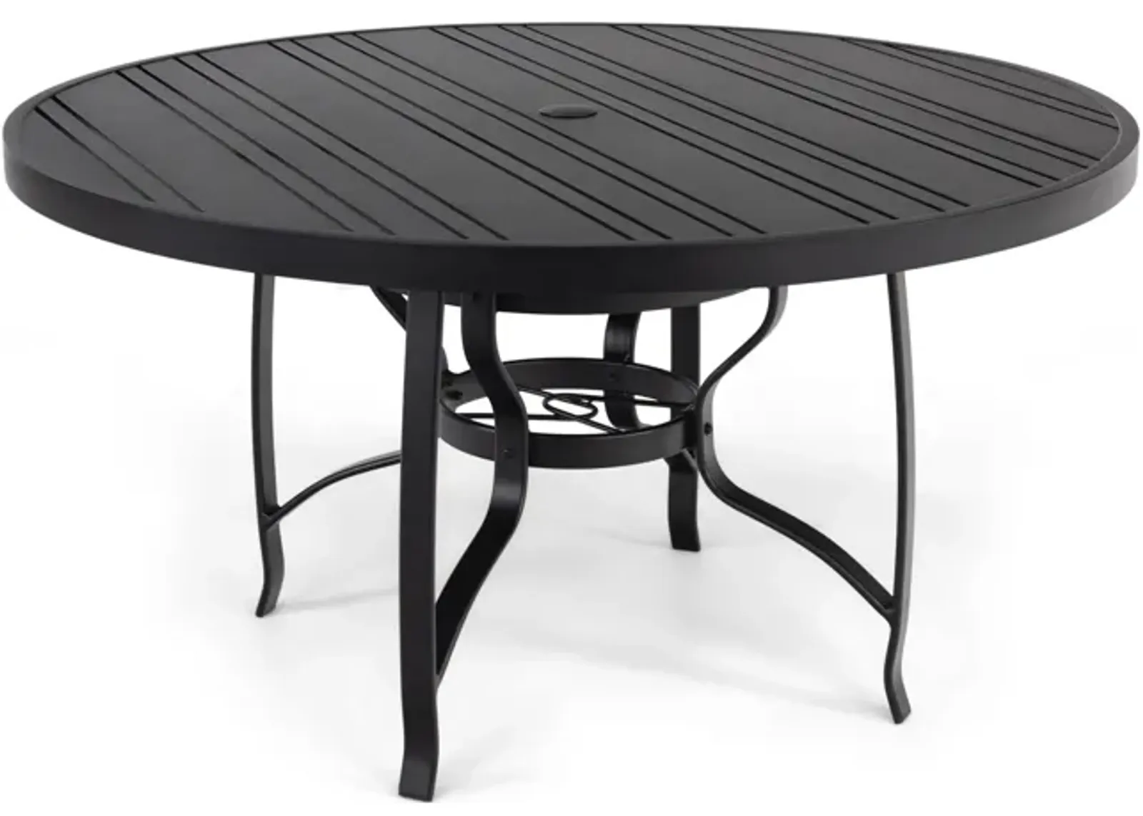 Tri-Slat 54  Rd Dining Table