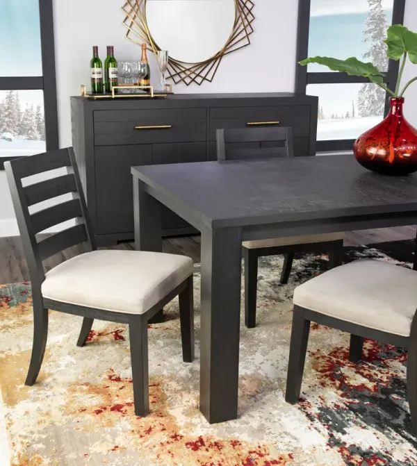 Westwood Leg Table With 4 Ladderback Side Chairs