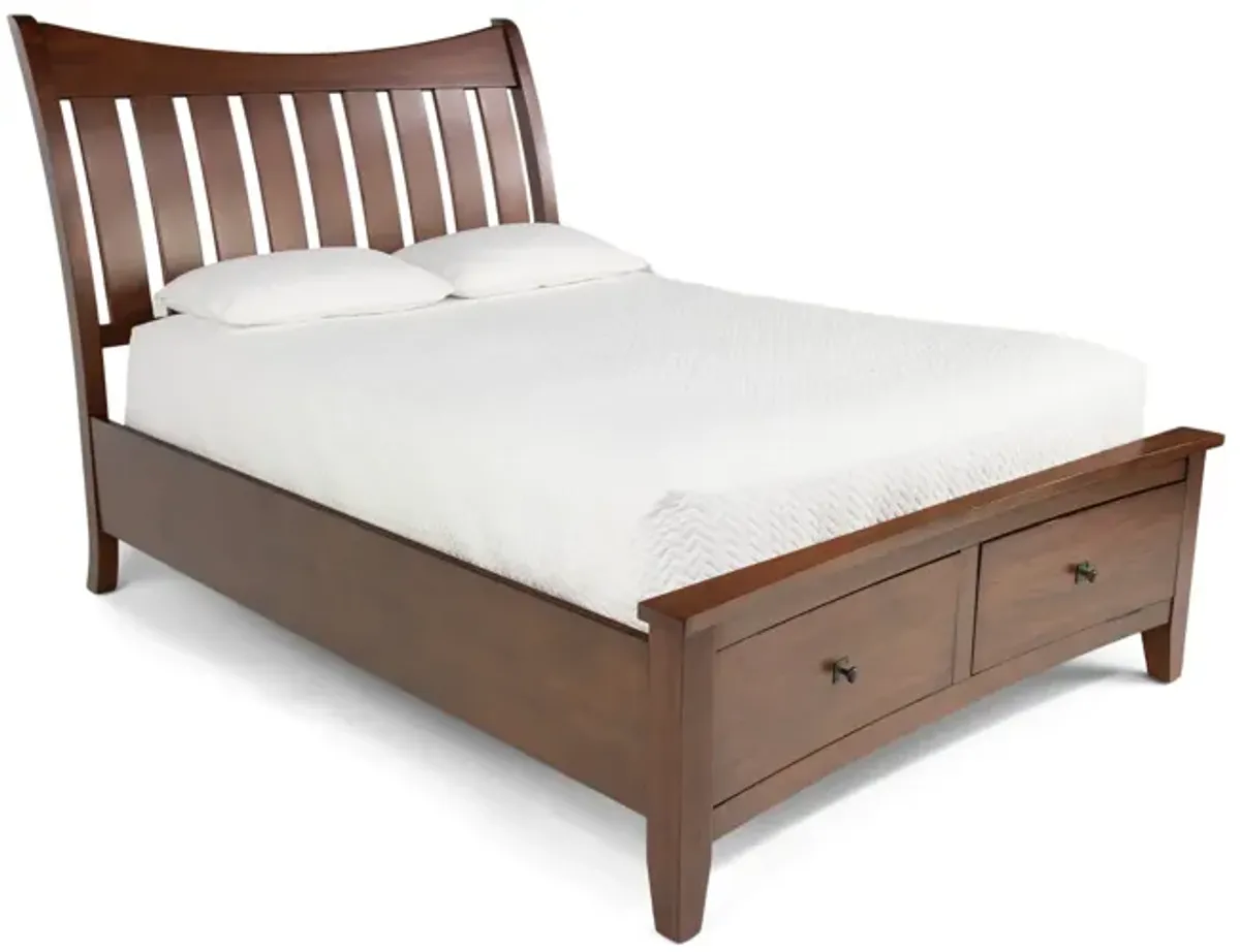 Birk Mahogany Queen Bed