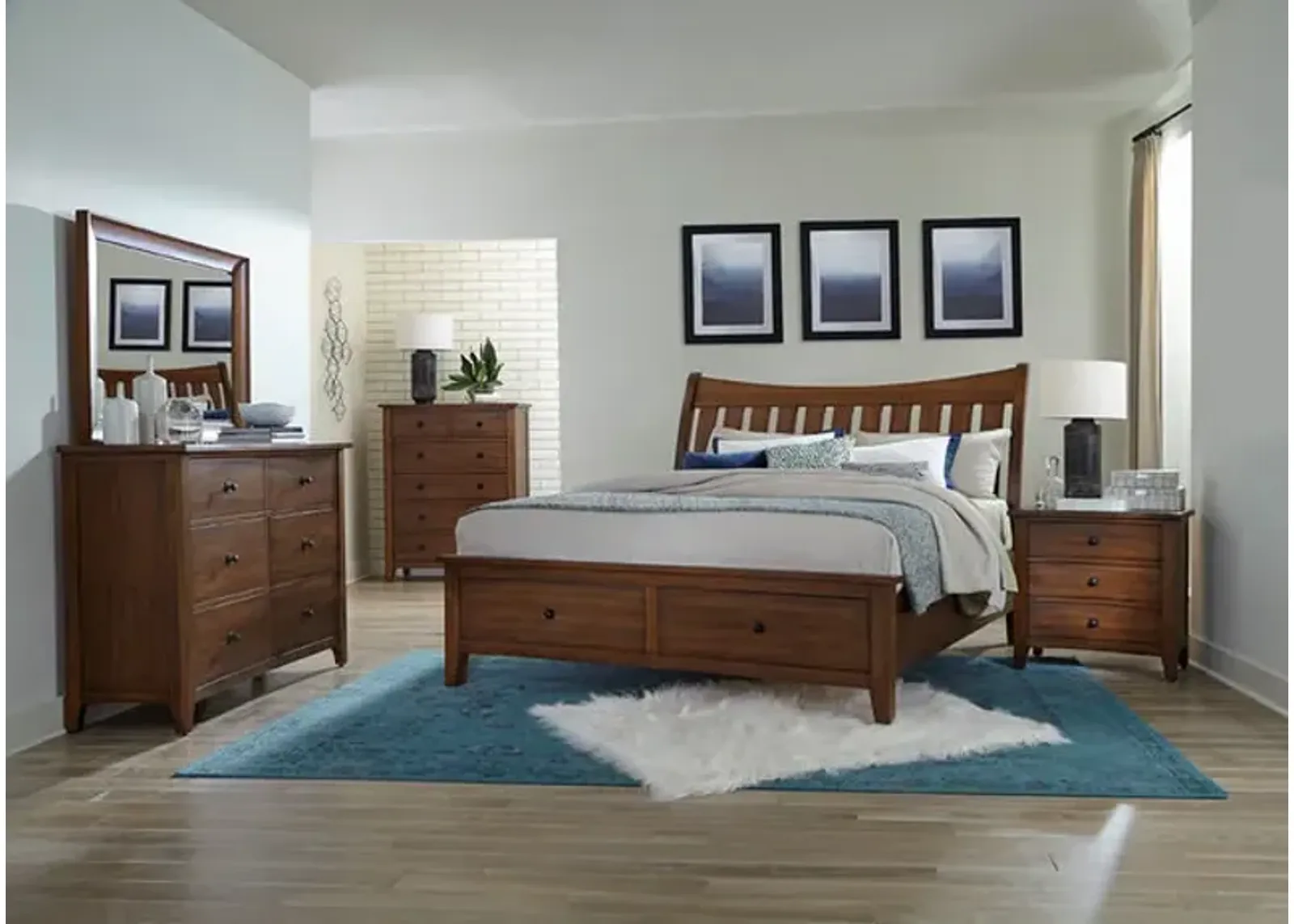 Birk Mahogany Queen Bedroom Suite