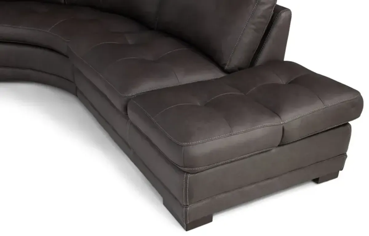 Elway 4 Piece Leather Modular Sectional