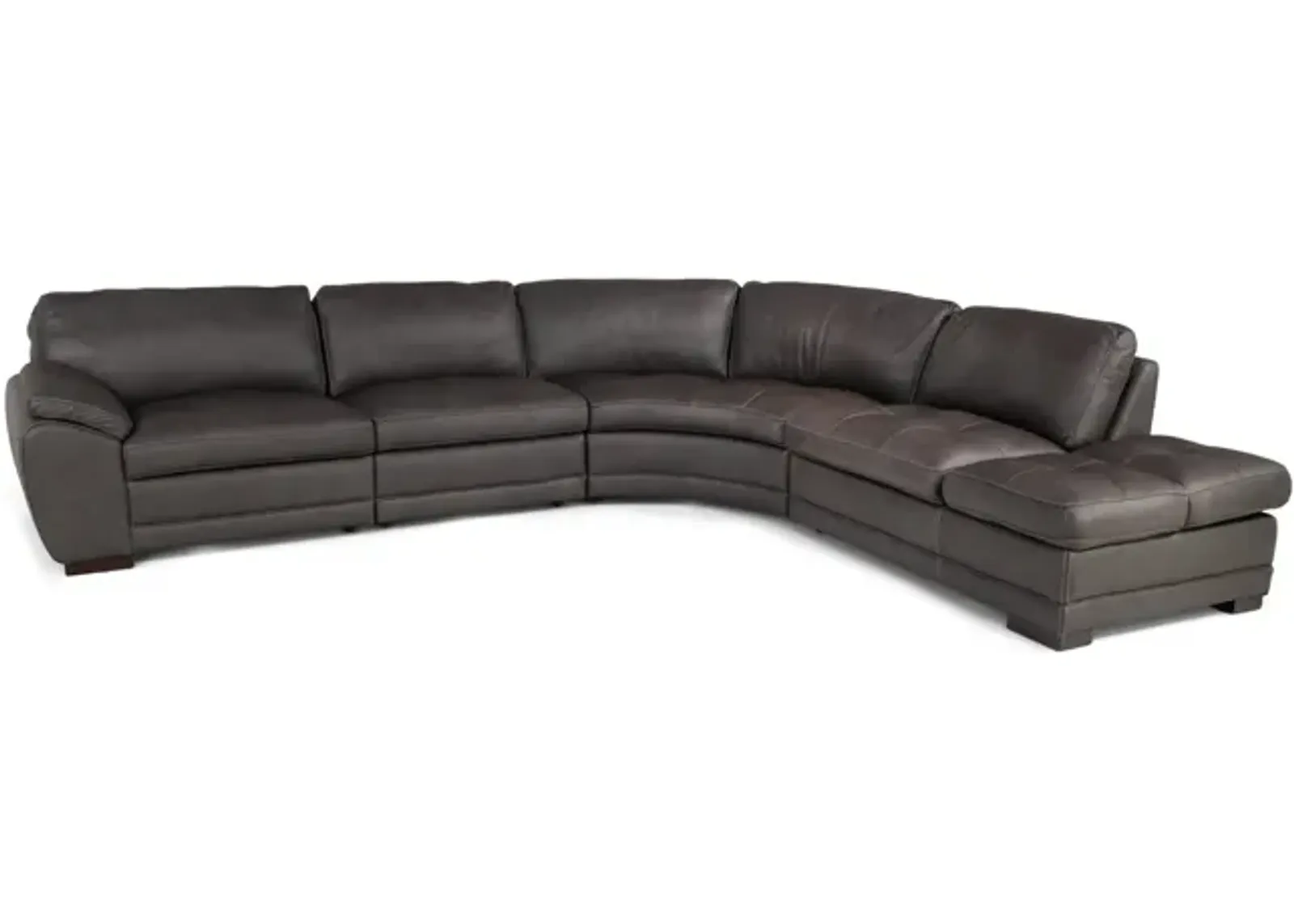 Elway 4 Piece Leather Modular Sectional