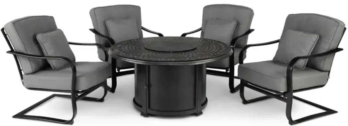 Madison 5 Piece Fire Table Chat Set