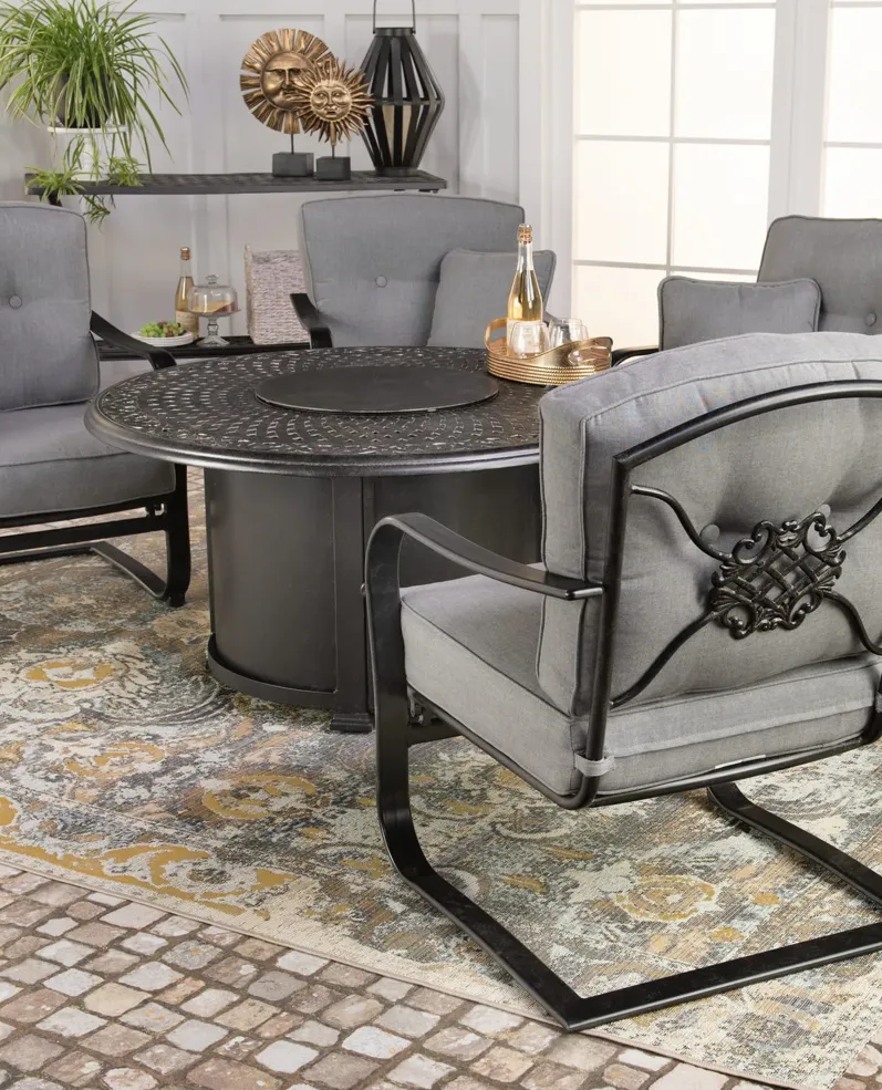 Madison 5 Piece Fire Table Chat Set