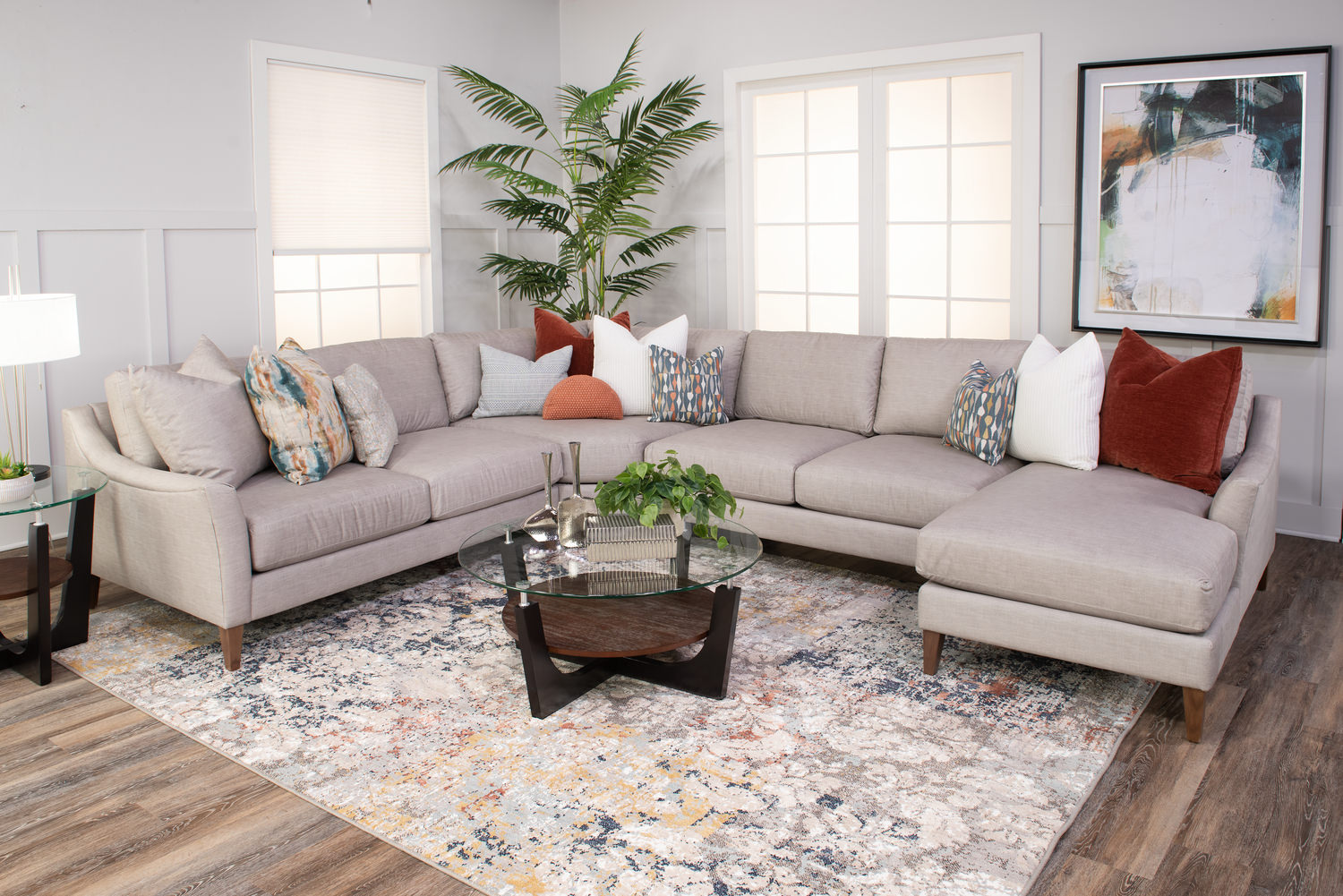 Design Lab Neils 4 Piece Modular Sectional Right Chaise