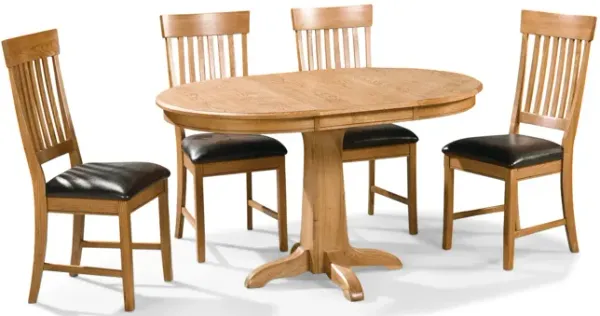 Family Dining Round Table With 4 Chairs