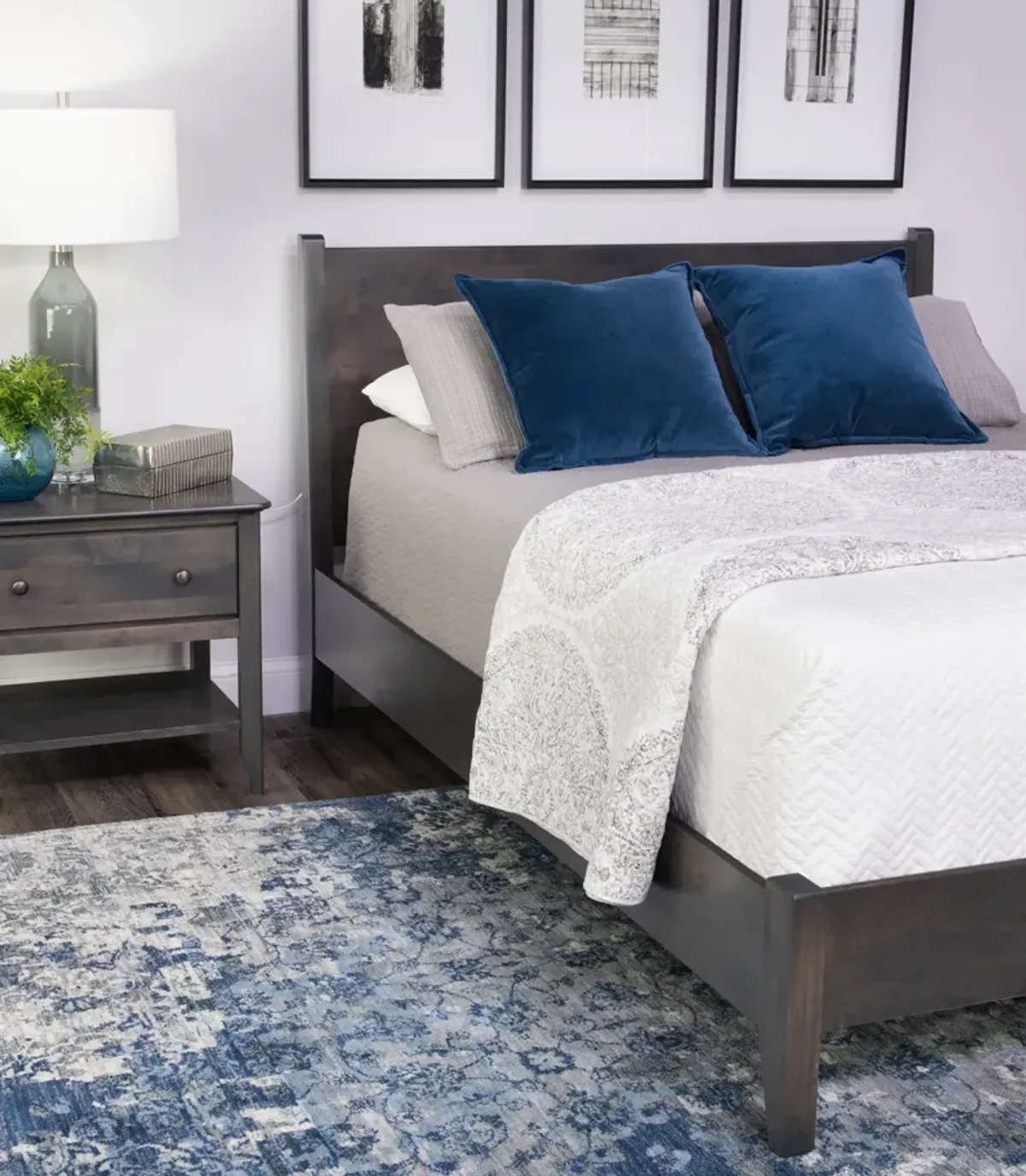 Stratford Full Bedroom Suite with 1 Drawer Nightstand
