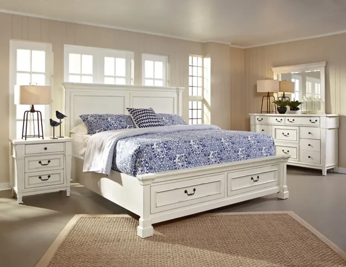 Stoney Creek Queen Storage Bedroom Suite With 3 Drawer Nightstand