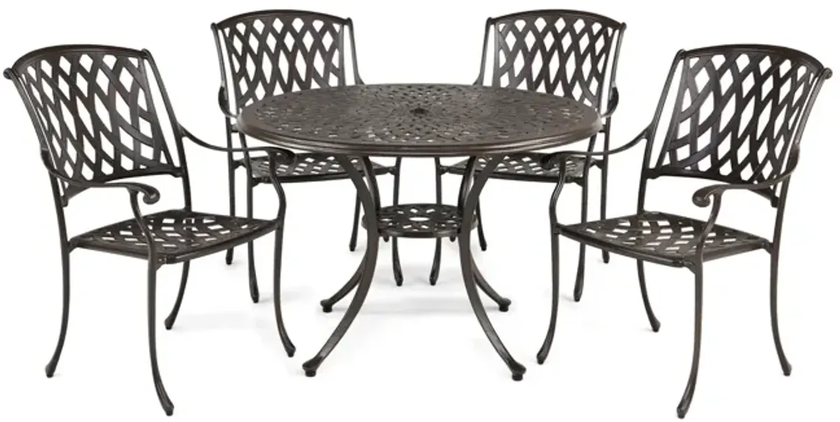 Bellmore II 5 Piece Patio Set