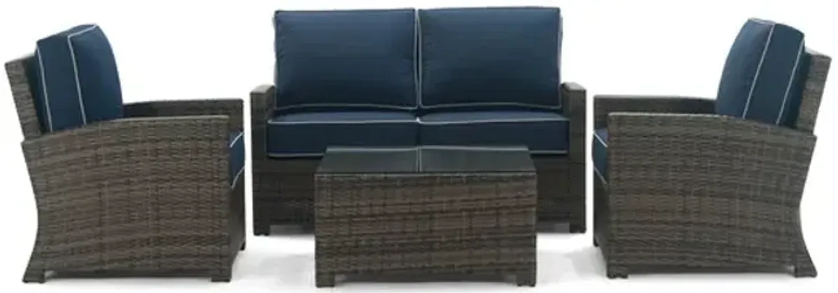 Metro 4 Piece Loveseat Porch Group