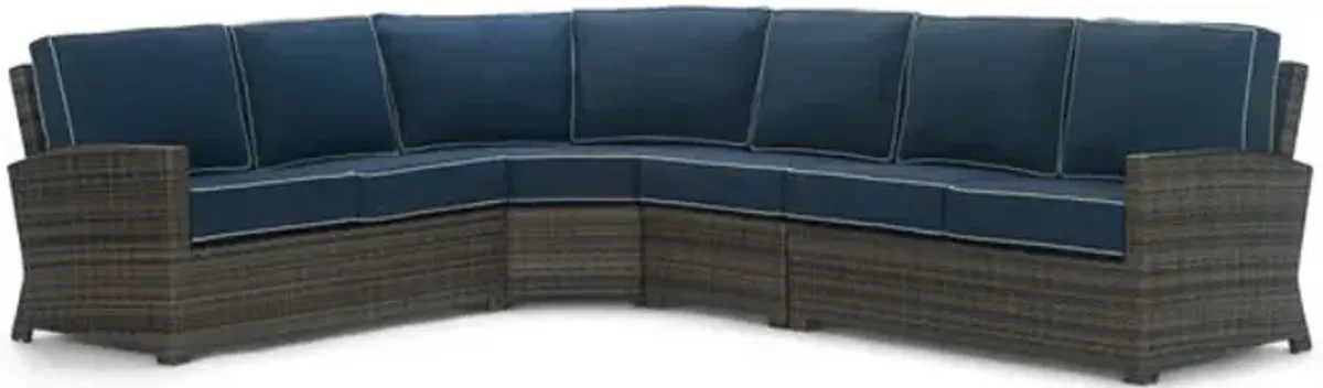 Metro 4 Piece Curved Sectional