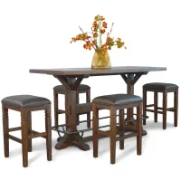 Homestead Grand Pub Table with 4 backless stools