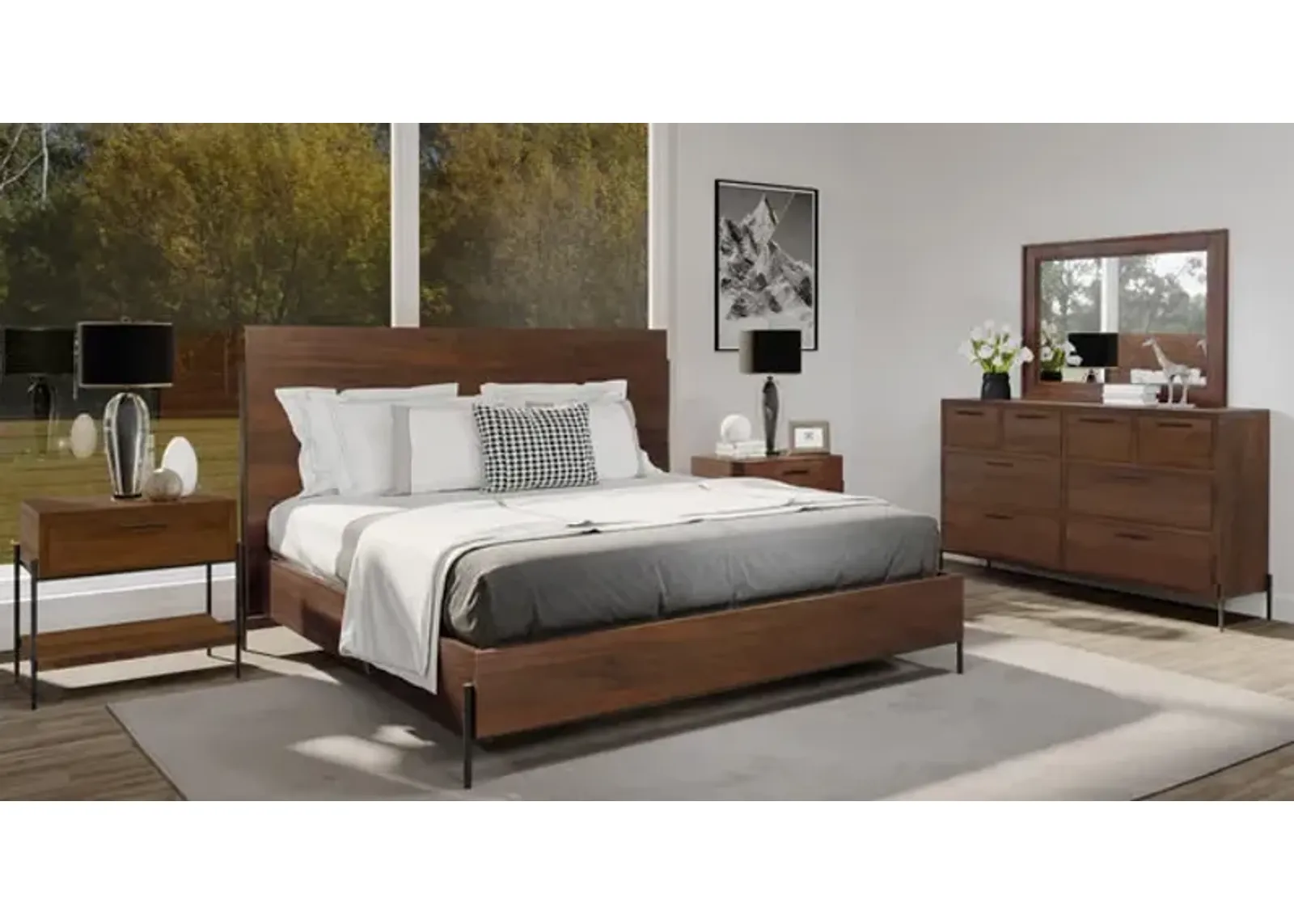 Parklane Queen Bedroom Suite - Tobacco