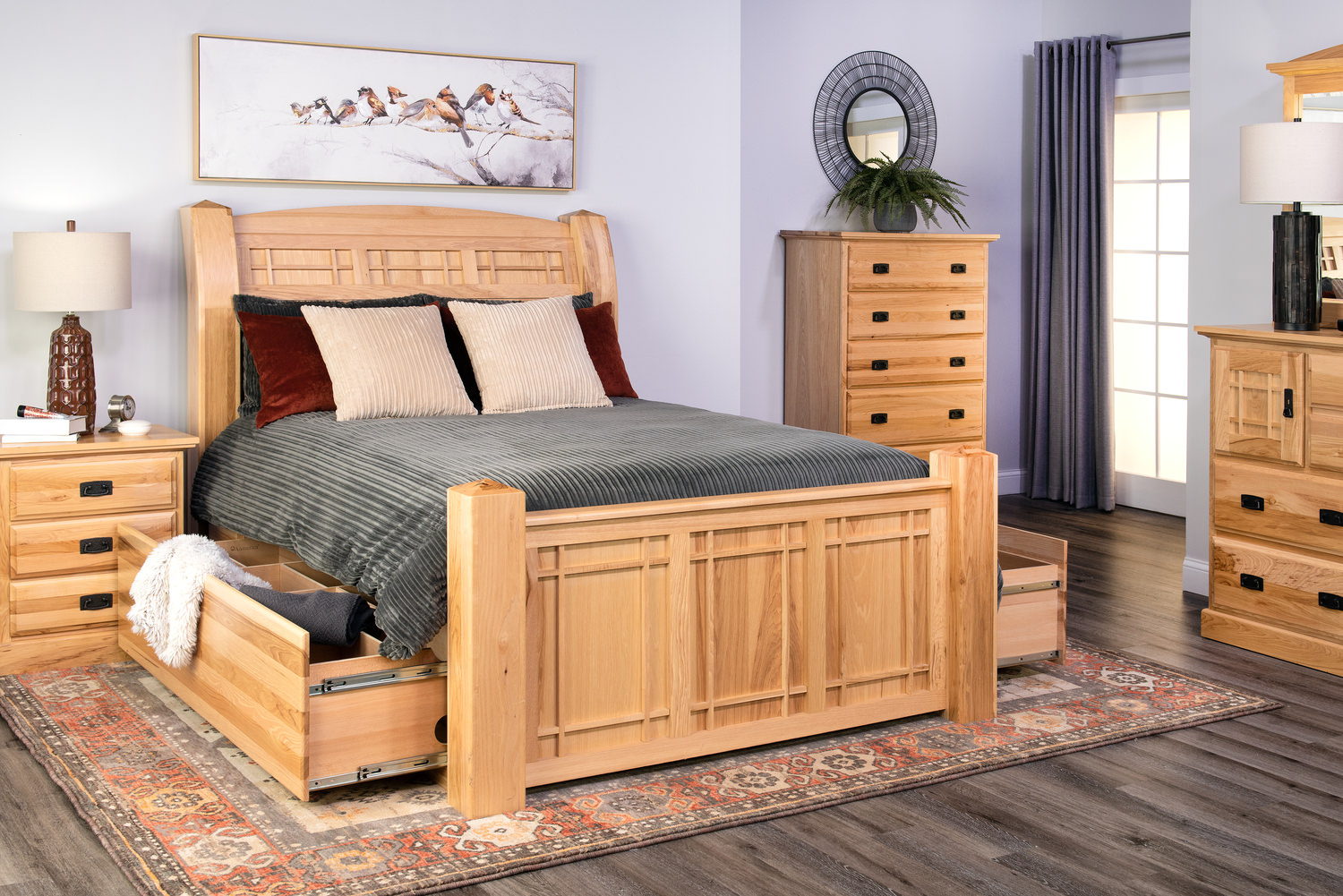 Hickory Highlands Queen Storage Bedroom Suite