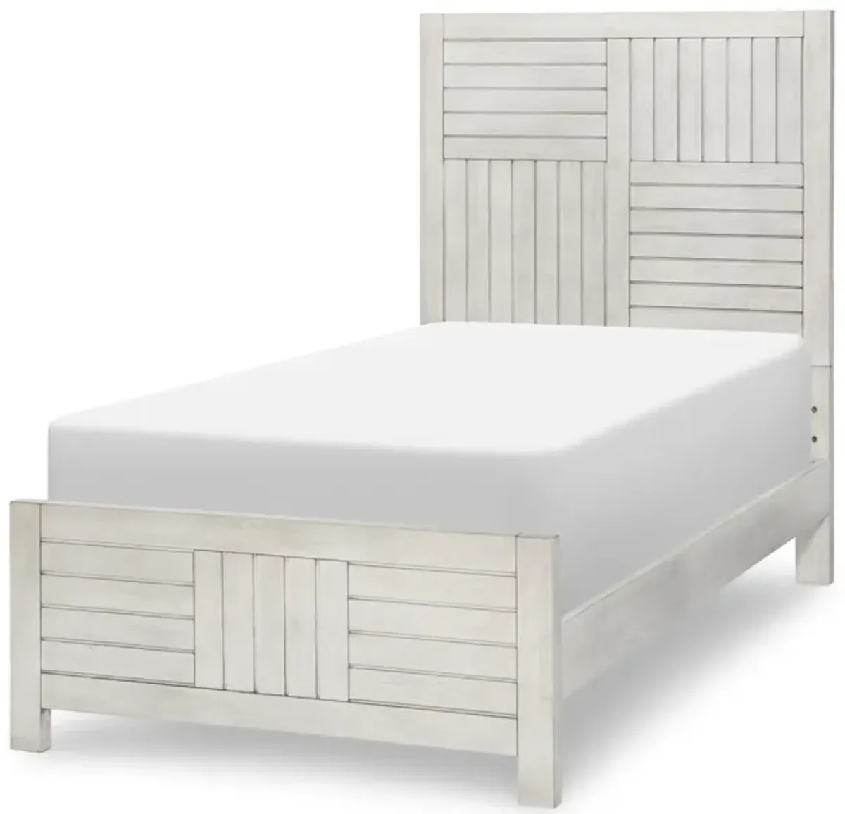 Bay Lake Twin Bed - White