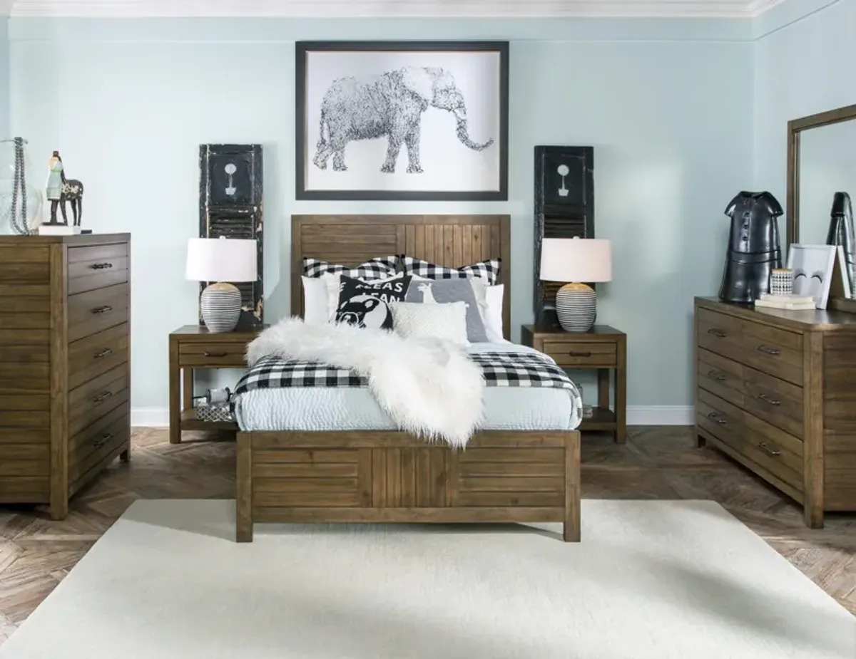 Bay Lake Full Bed - Brown