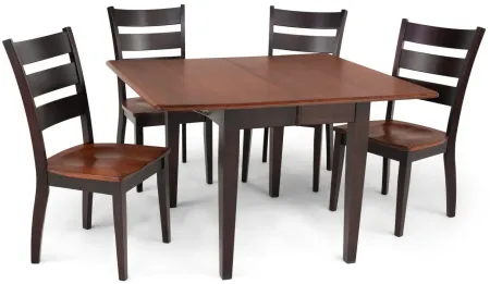 Saber Solid Maple Table With 2 leaves and 4 Lillian dining chairs