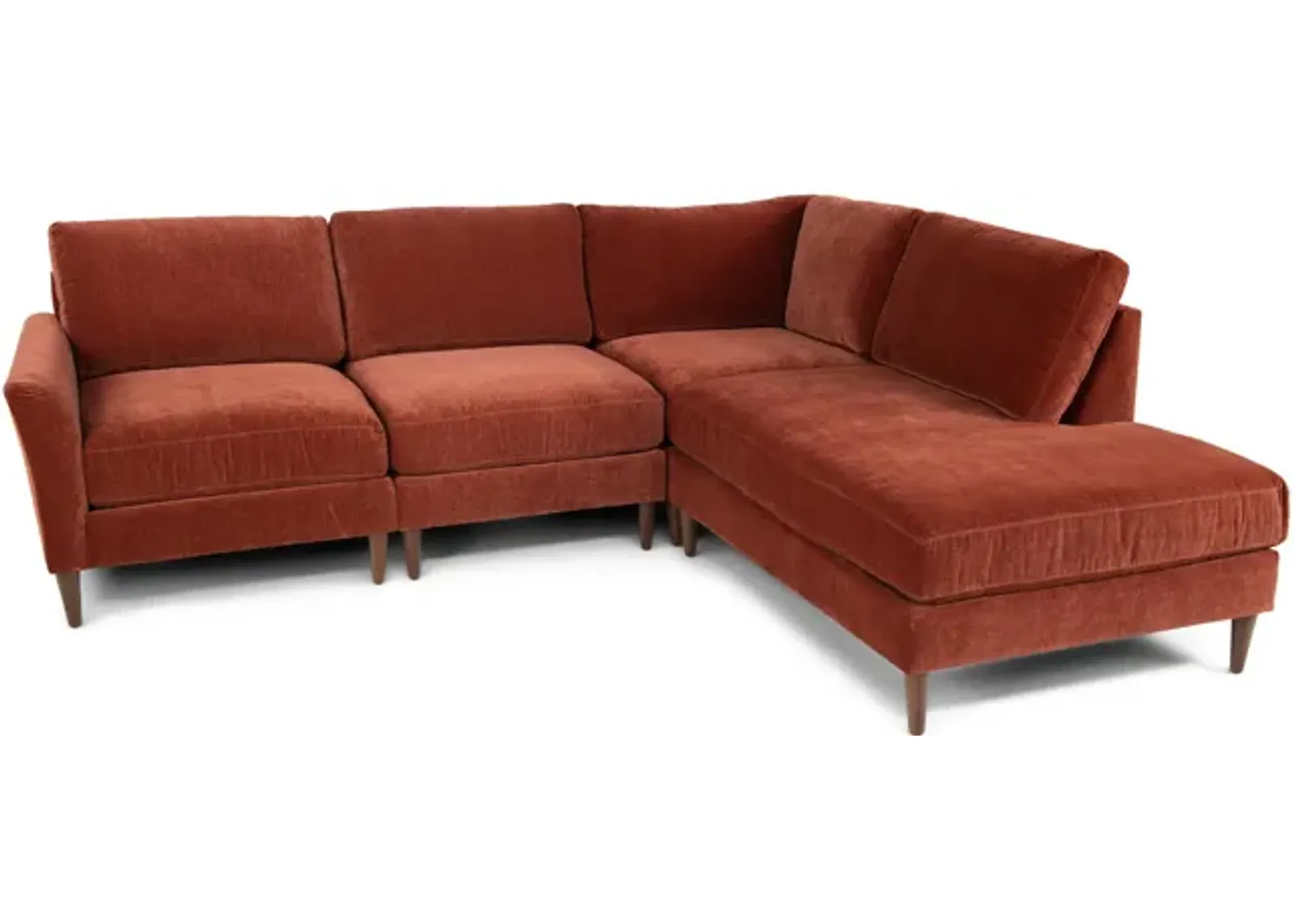 Design Lab Nova 4 Piece Modular Sectional - Right Chaise