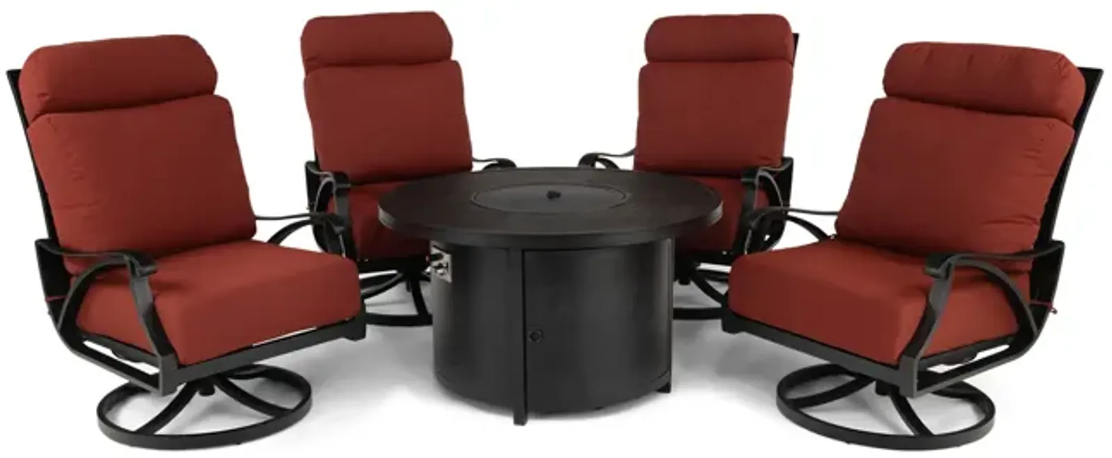 San Tropez 5pc Fire Table Set