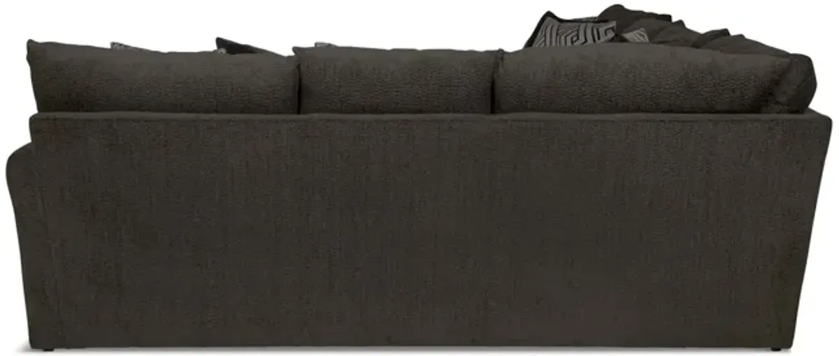 Hubble 3 Piece Modular Sectional With Left Chaise - Noir