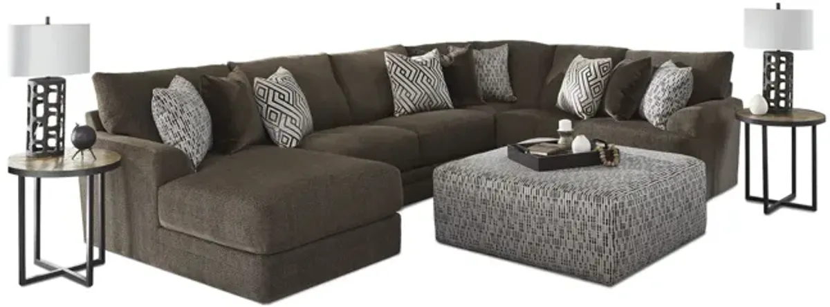 Hubble 3 Piece Modular Sectional With Left Chaise - Noir