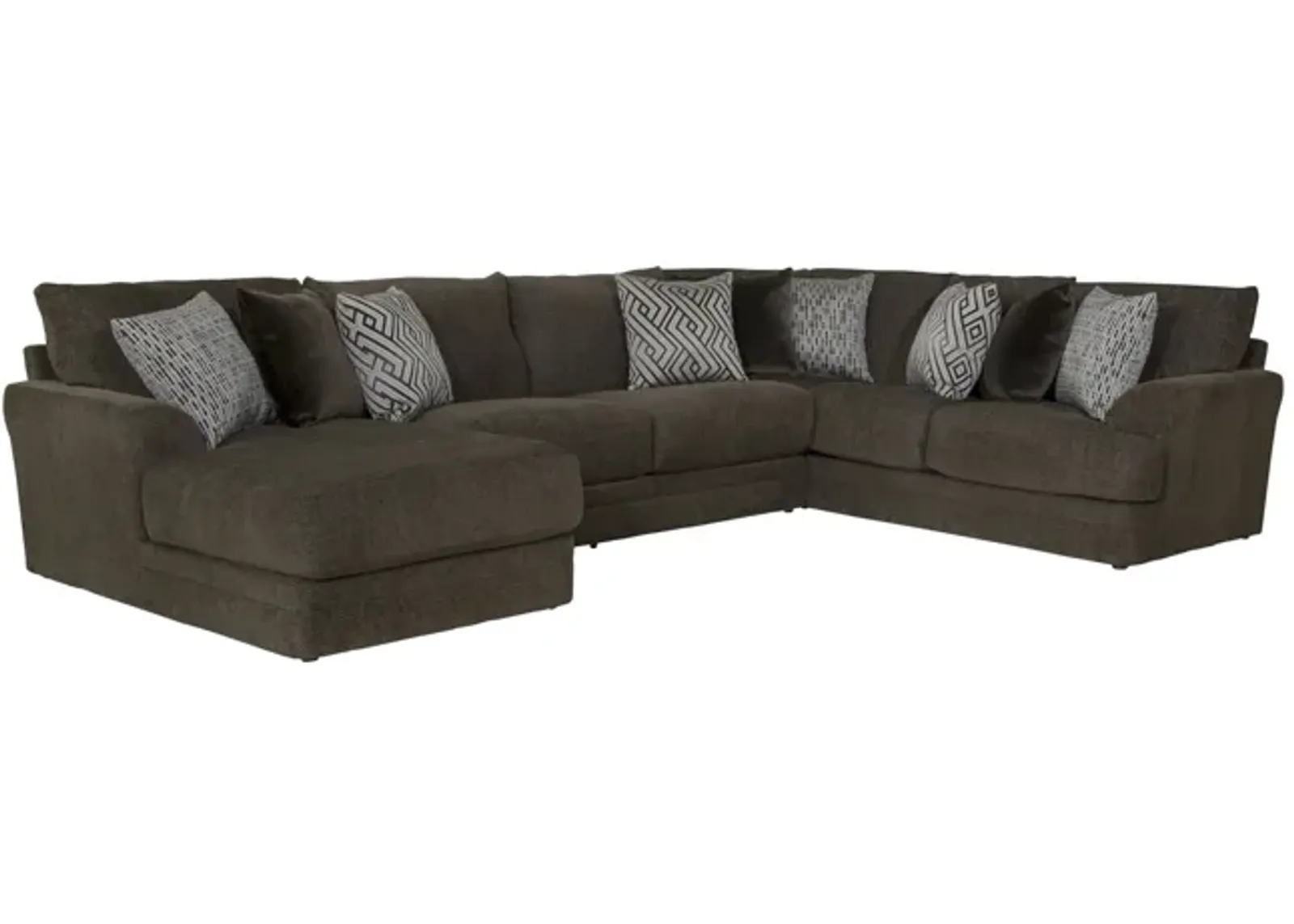 Hubble 3 Piece Modular Sectional With Left Chaise - Noir