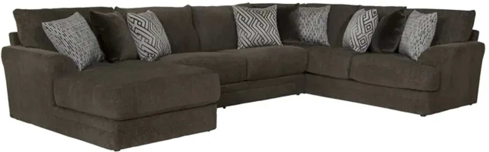 Hubble 3 Piece Modular Sectional With Left Chaise - Noir