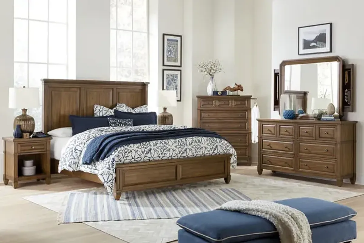 Trenton Queen Non-Storage Bedroom Suite w 2 Drawer Nightstand