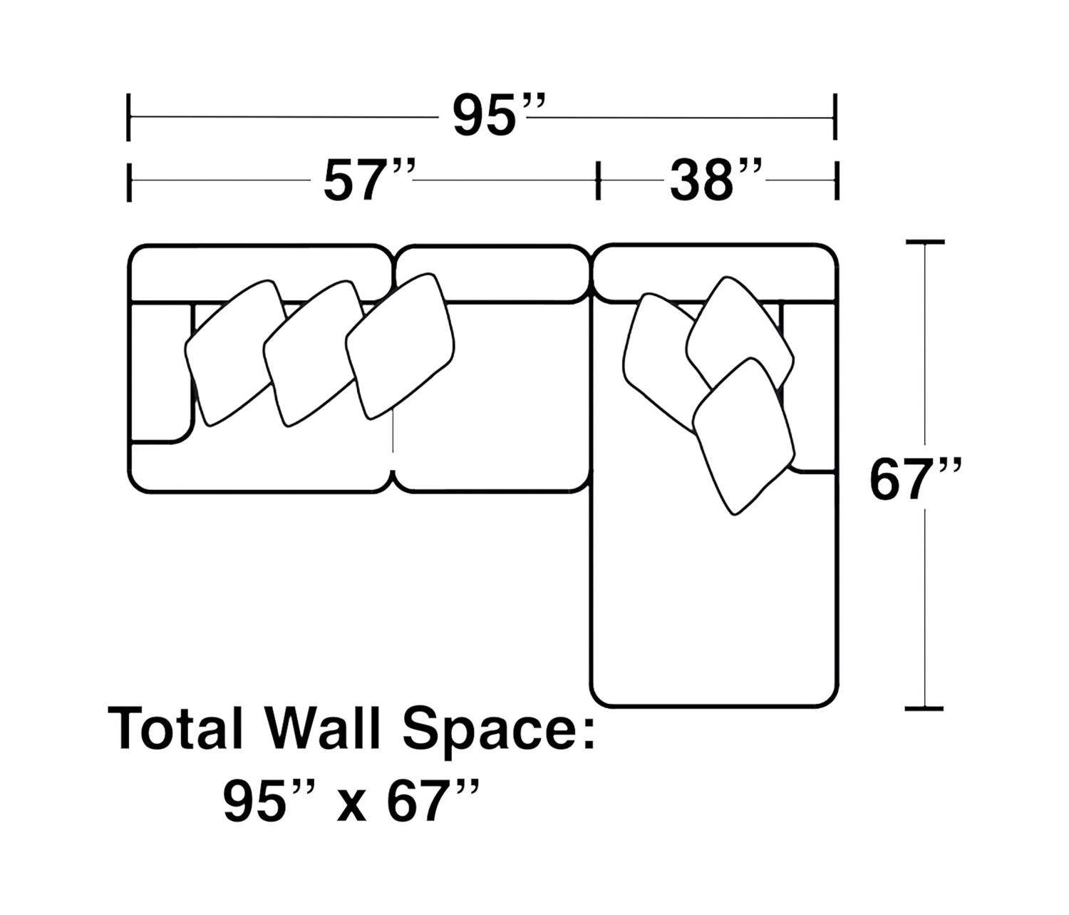 Lavell 2 Piece Modular Sectional Right Chaise