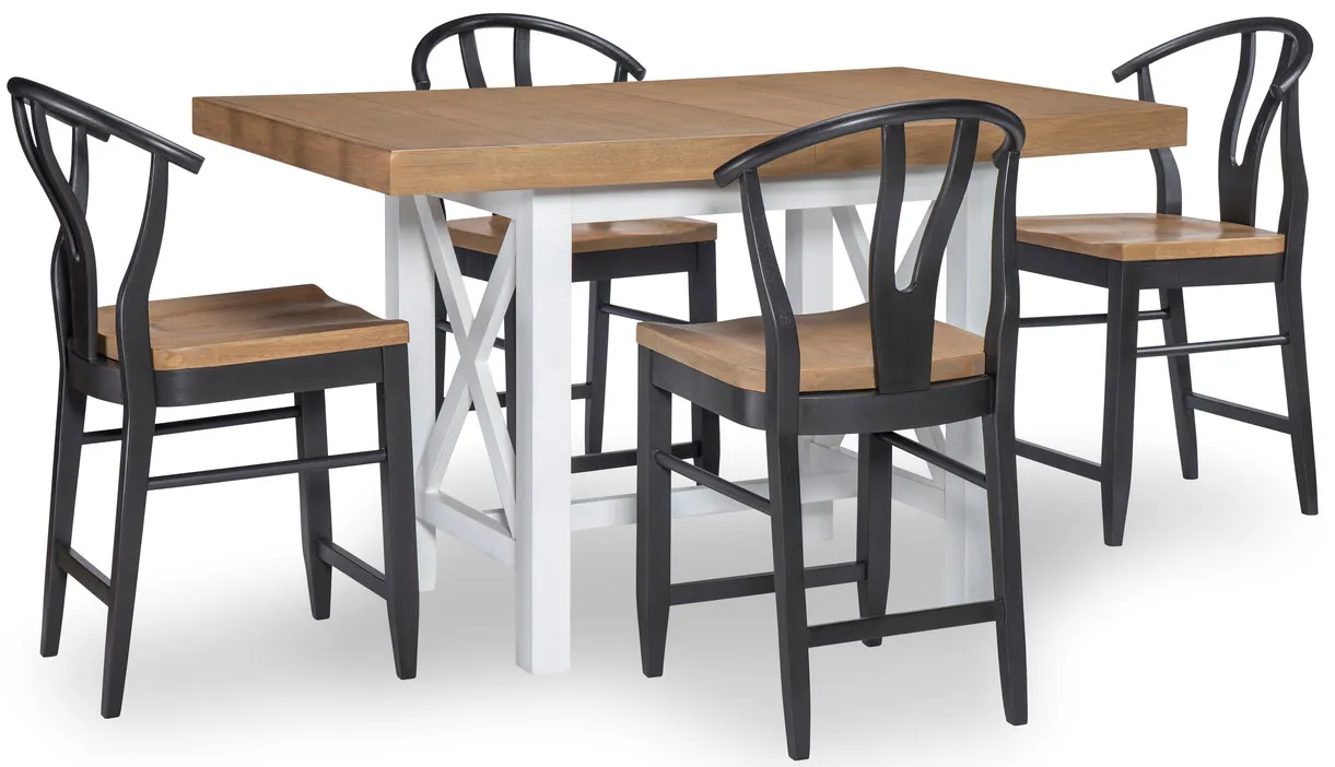 Palmer Counter Height Table With 4 Stools