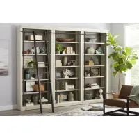 Toulouse Linen Bookcases with display ladder