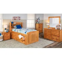 Palomino Full Suite Cinnamon with Drawers on 1 Side