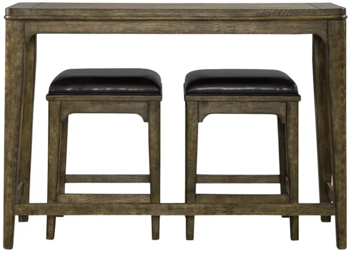 Comet XL Sofa Bar Table With 2 Stools