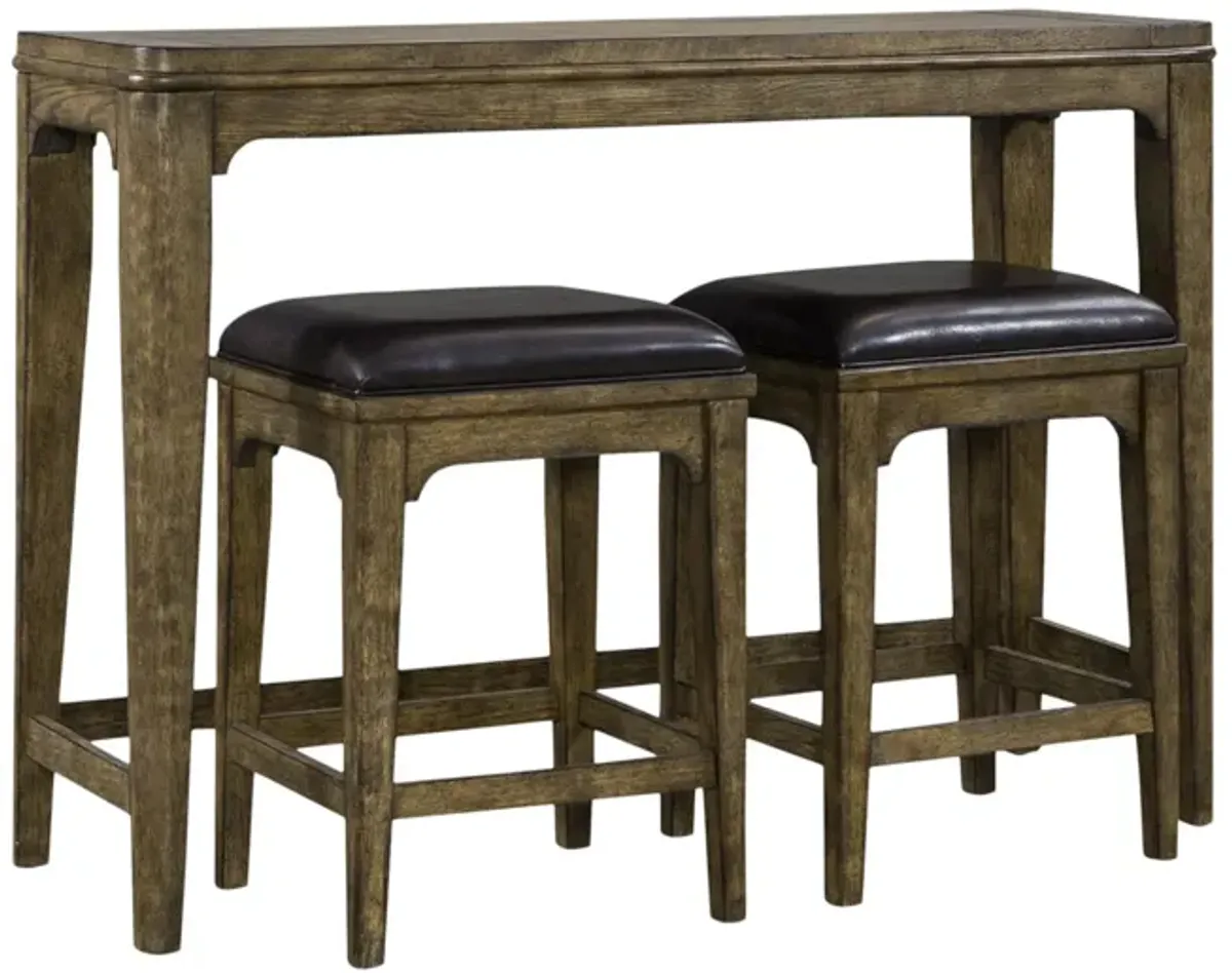 Comet XL Sofa Bar Table With 2 Stools