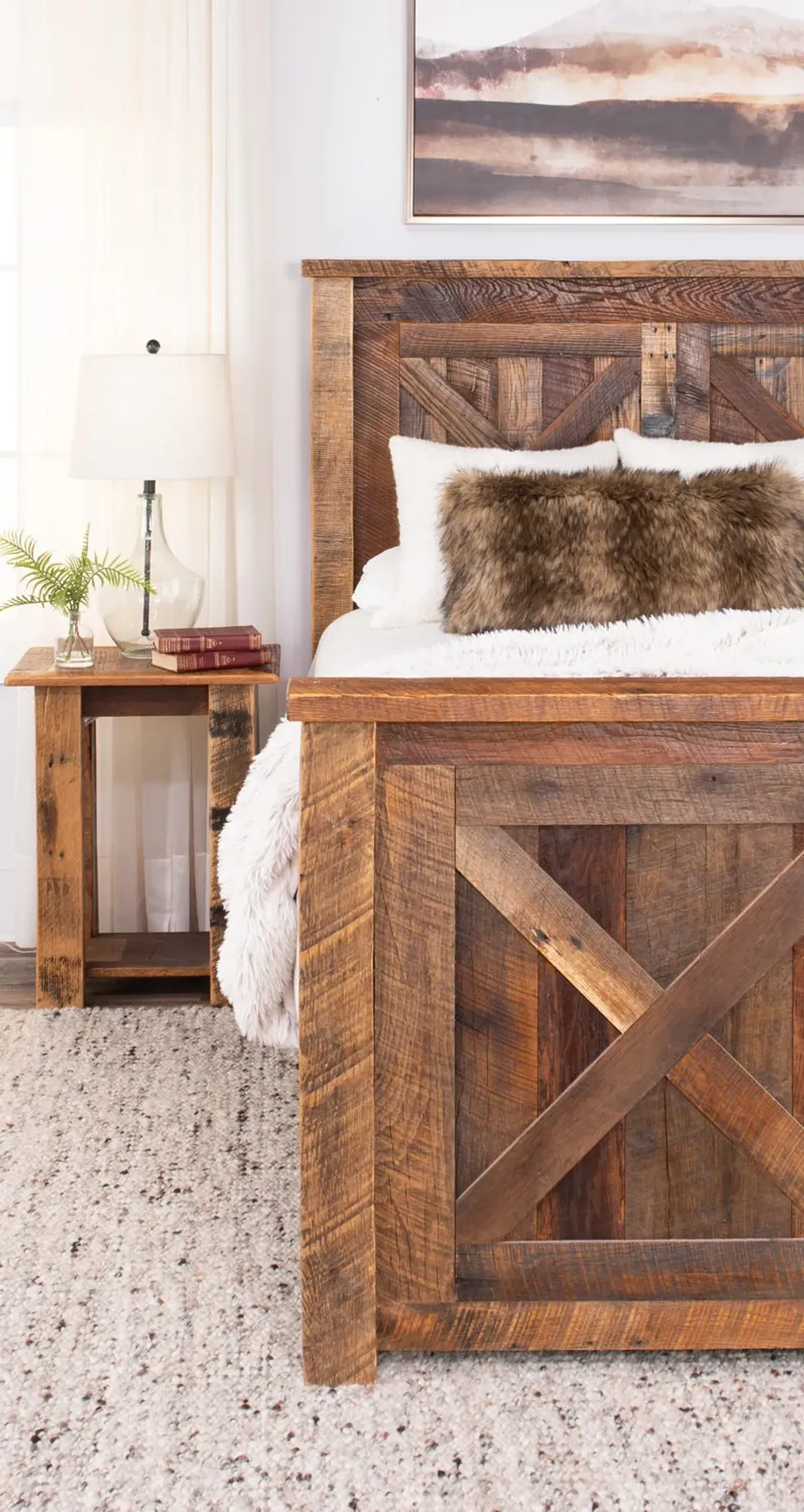 Barnwood Barndoor Bedroom Suite - Queen