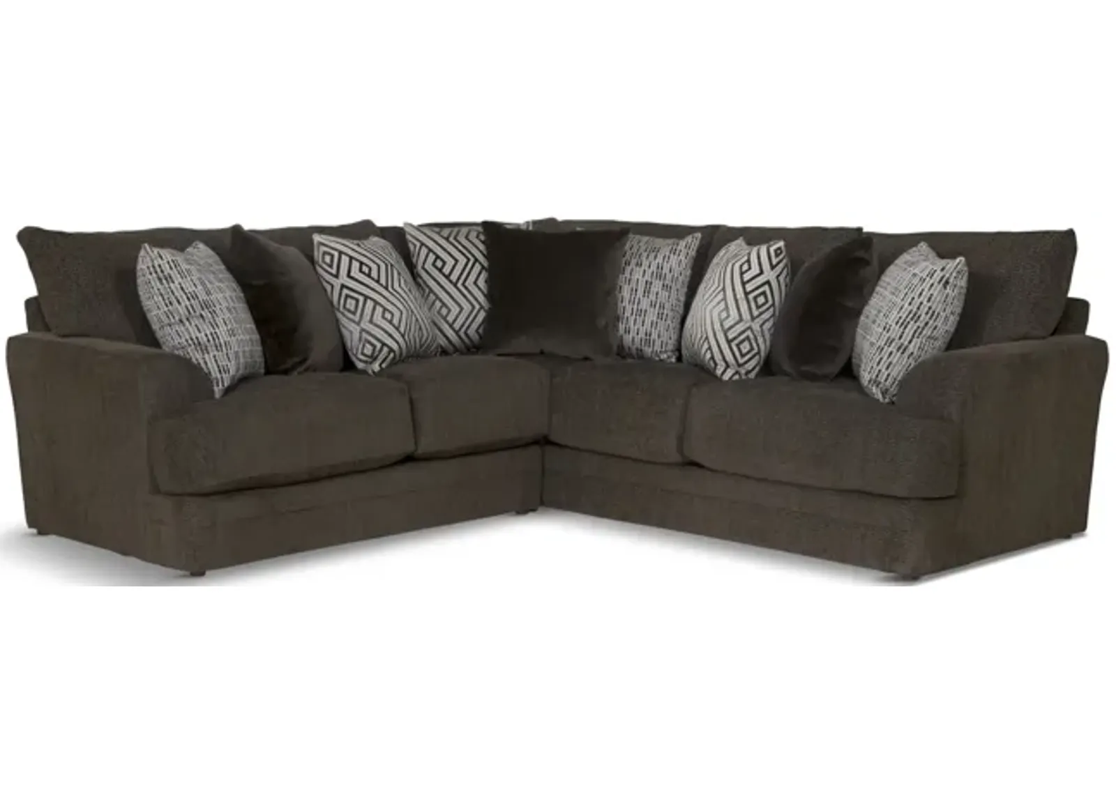 Hubble 2 Piece Sectional - Noir Left Loveseat