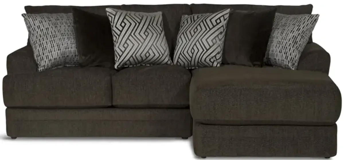 Hubble 2 Piece Modular Sectional - Noir Right Chaise