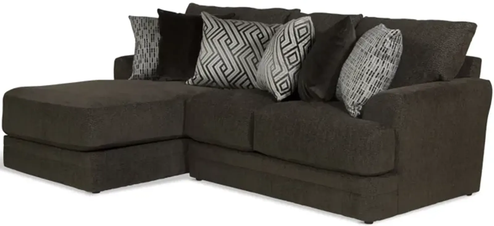 Hubble 2 Piece Modular Sectional - Noir Left Chaise