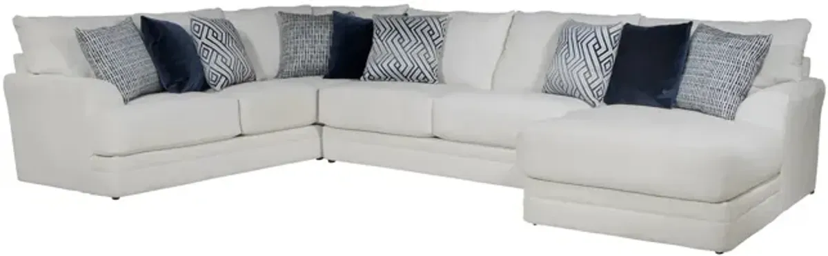 Hubble 3 Piece Modular Sectional With Right Chaise - Sugar