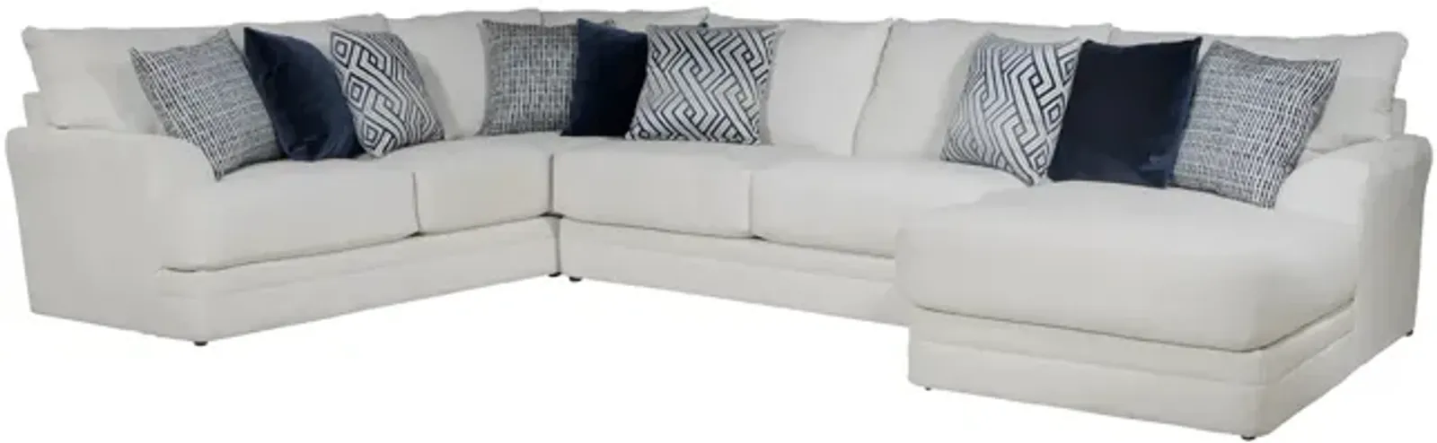 Hubble 3 Piece Modular Sectional With Right Chaise - Sugar