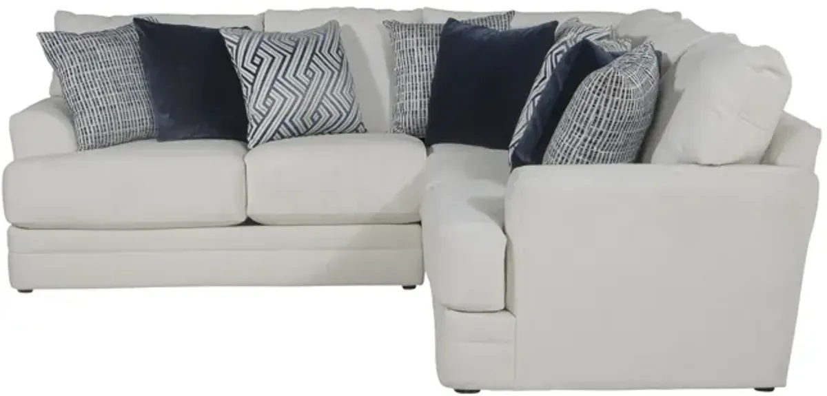 Hubble 2 Piece Sectional - Sugar Left Loveseat