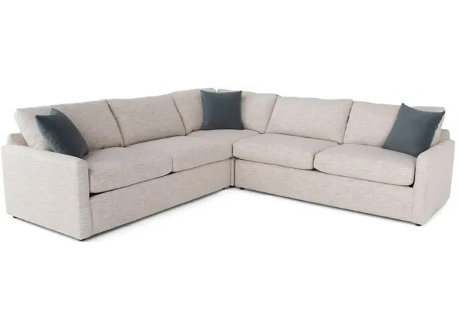 Violet 3 Piece Sectional - Right Arm Queen Sleeper