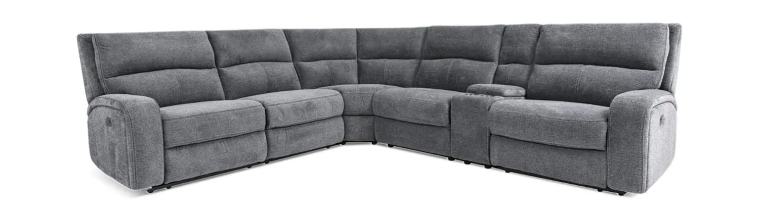 Solaris 6 Piece Power Reclining Modular Sectional