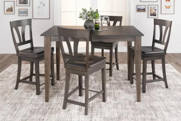 Kateri Counter Table with 4 Counter stools