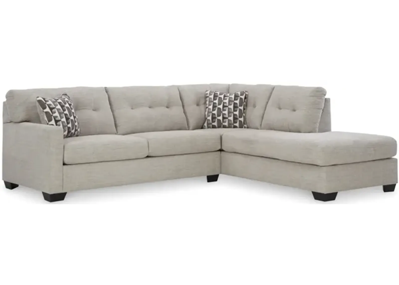 Lavon Sectional with Right Chaise - Pebble