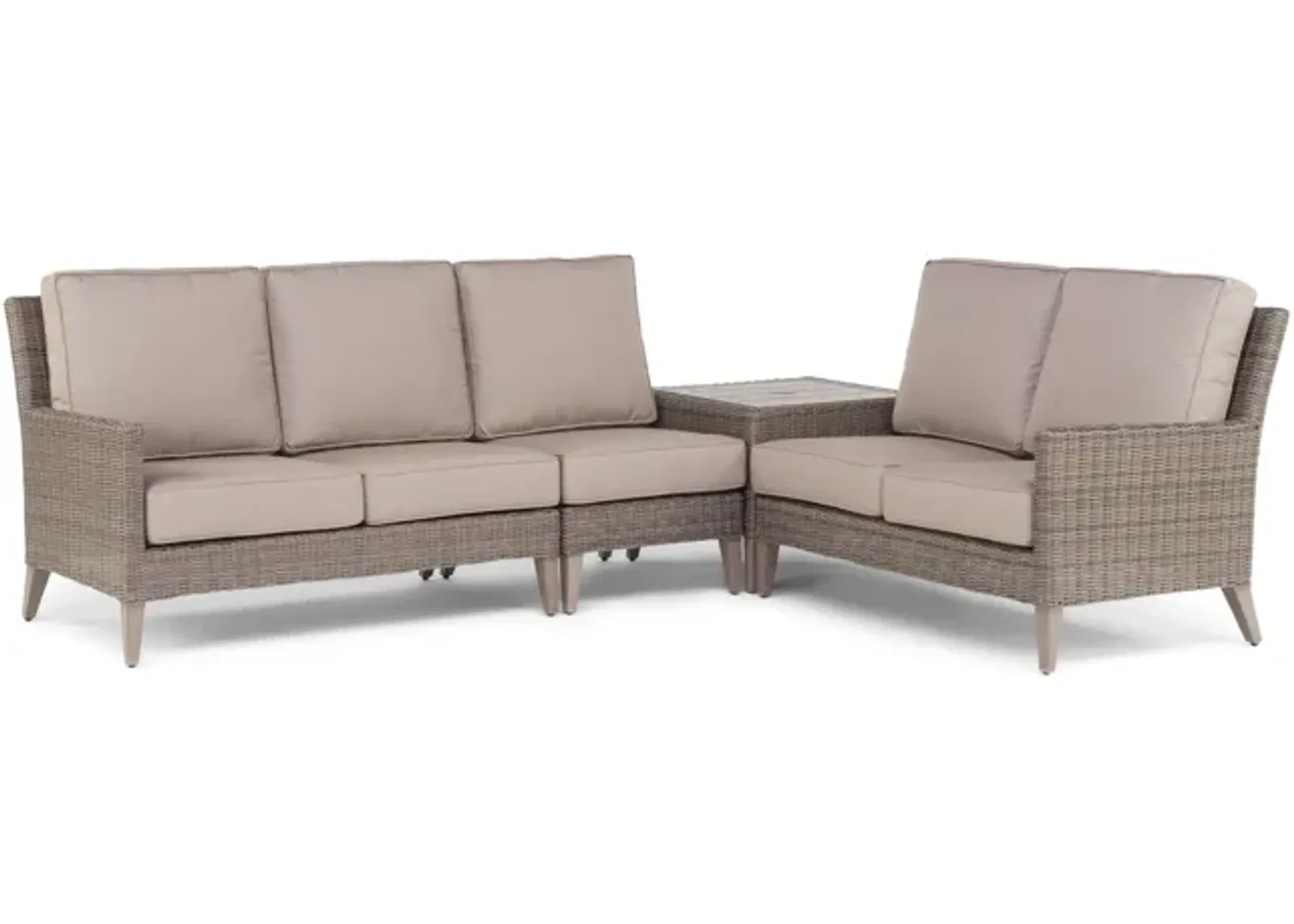 Pinehurst 4 Piece Woven Sectional