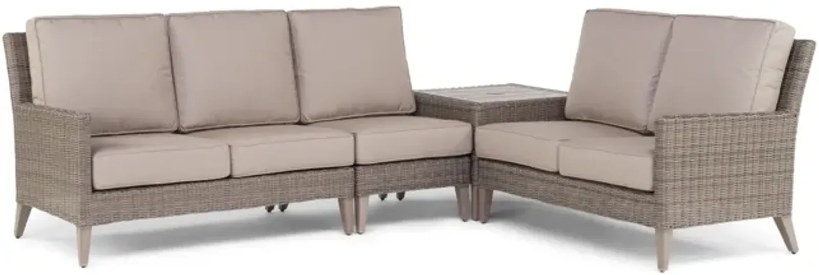 Pinehurst 4 Piece Woven Sectional