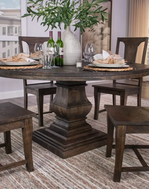 Keys Round Table with 4 Chairs