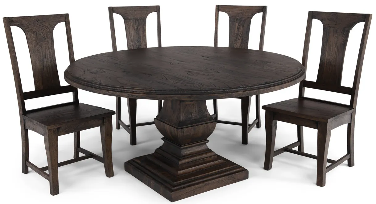 Keys Round Table with 4 Chairs