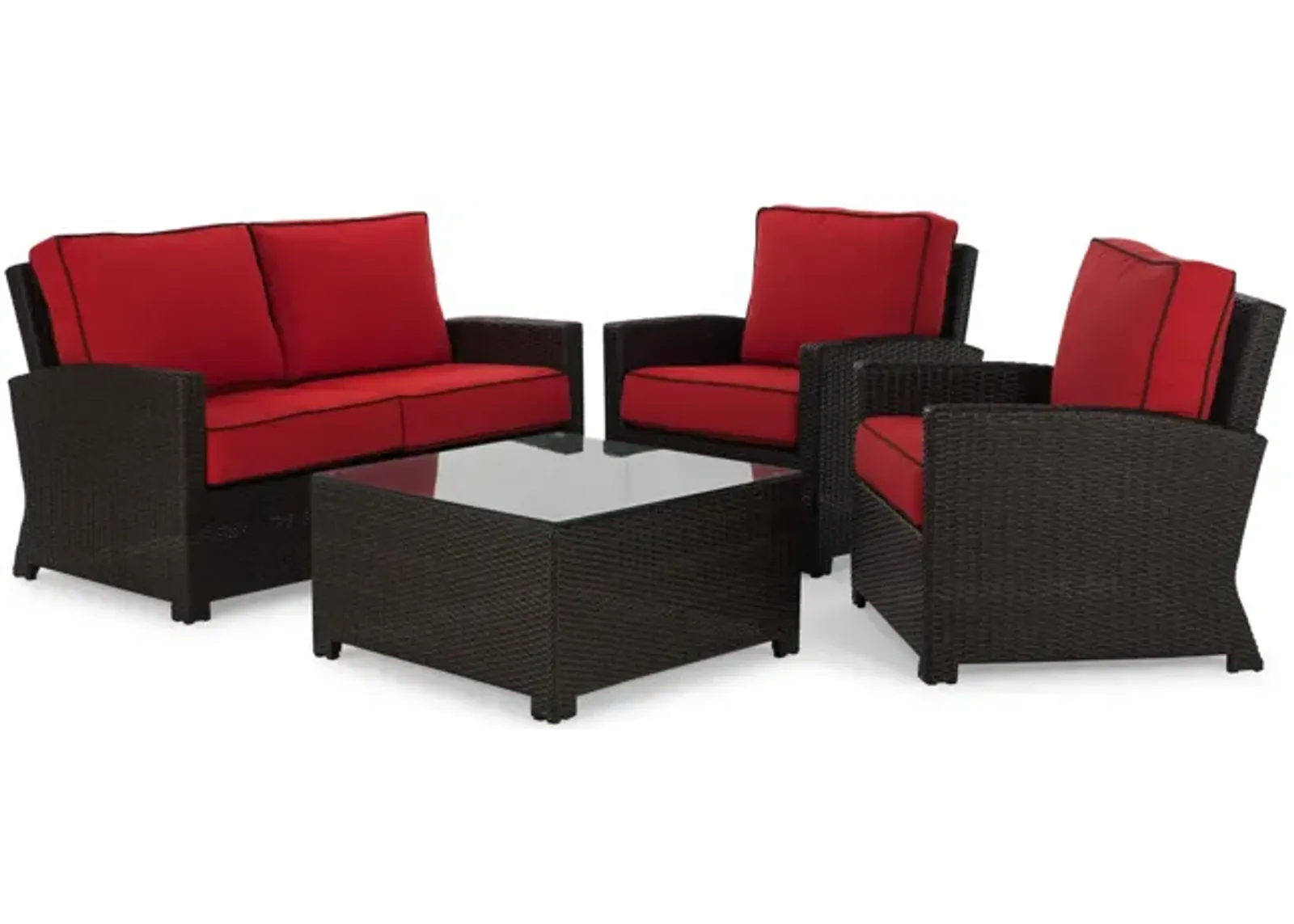 Metro 4 Piece Wicker Porch Group